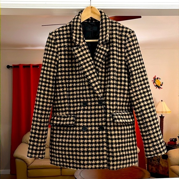 BLANK NYC Women’s Book Club Wool Blend Oversized Blazer Coat W/ Pockets Size XS - Picture 1 of 10